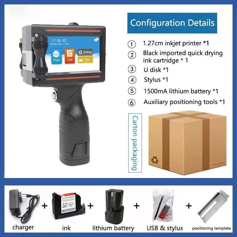 handheld barcode printer