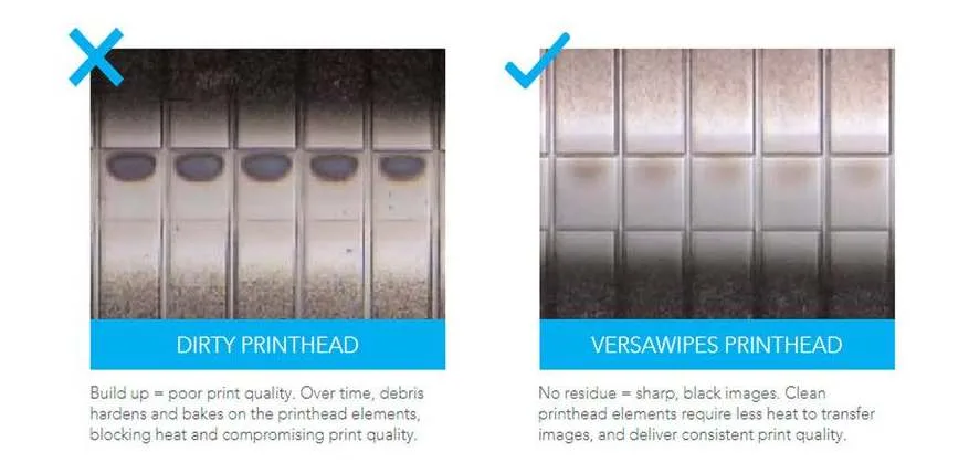 thermal printhead cleaning
